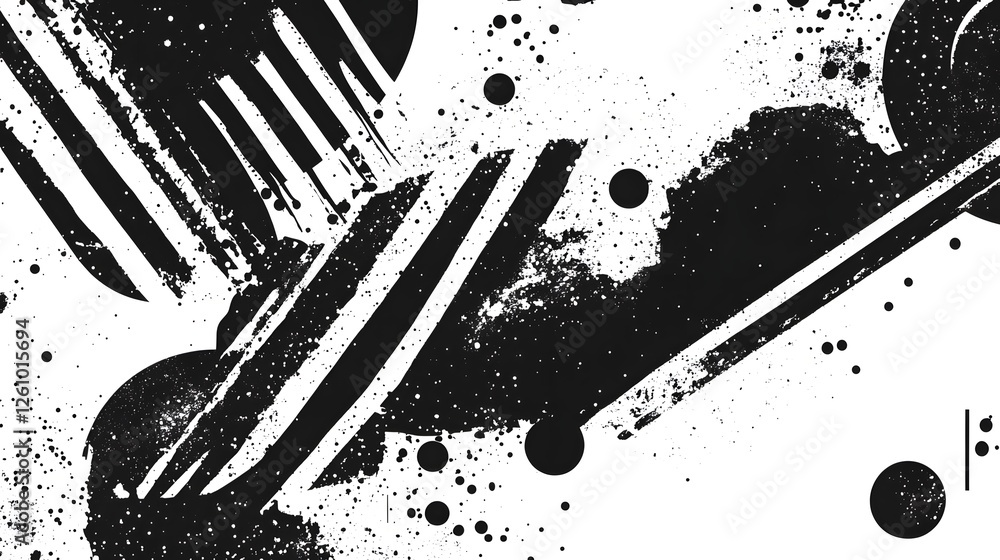 Poster energetic and dynamic black and white abstract background with a vibrant liquid splash effect this c
