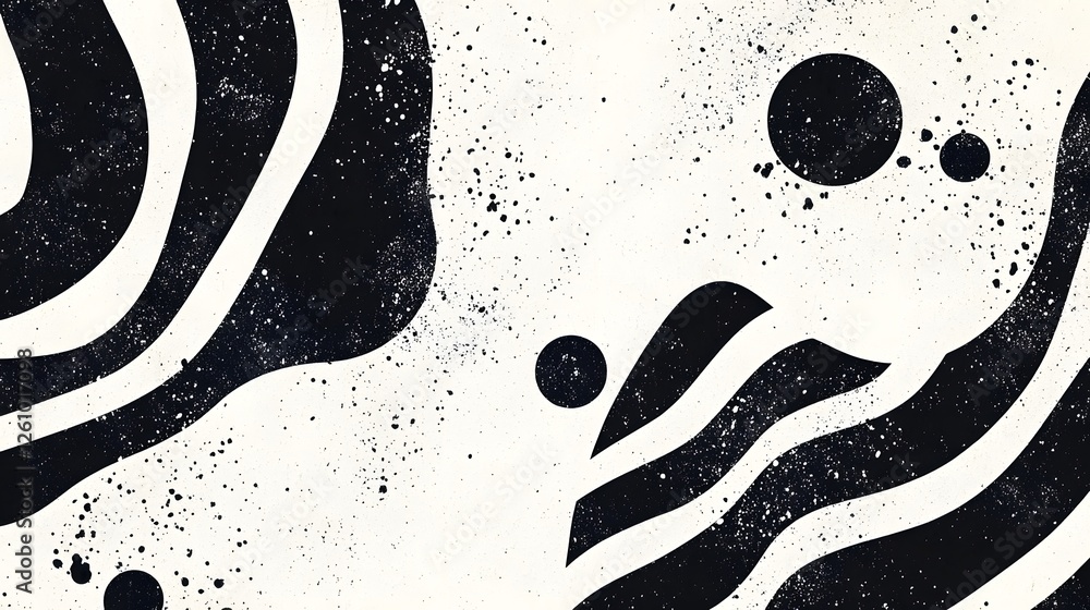 Poster ethereal cosmic swirls abstract galactic monochrome with fluid patterns captivating textures and a s