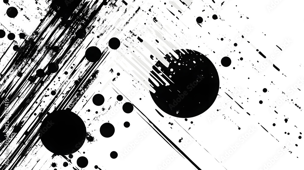 Poster Explosive monochromatic liquid splash and droplet abstract background with dynamic movement abstract art modern design and captivating visual texture