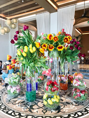 Beautiful Flowers at Luxury Resort in Dubai