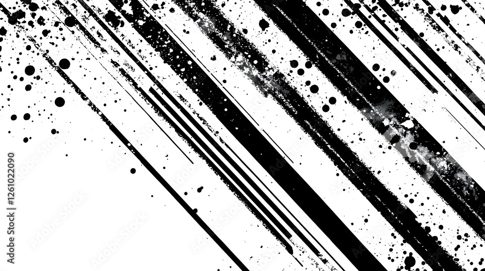 Aufkleber intense and dramatic grungy monochrome abstract background with splattered paint drippings grainines