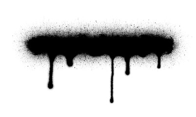 Black dripping spraypaint
