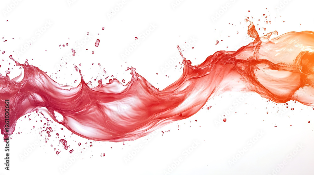 Leinwandbilder Stunning 3D Fluid Motion and Splash of Vibrant Colorful Abstract Digital Art  Dynamic and Energetic Digital Artwork with Flowing Liquid Shapes Swirls and Bursts of Color