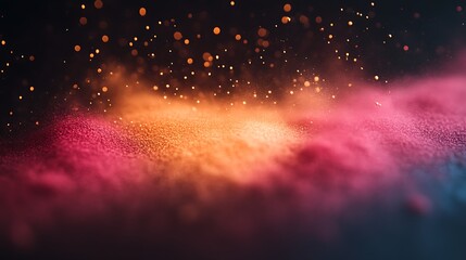 Abstract Colorful Glitter Background With Sparkles