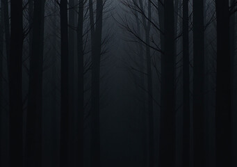 Obraz premium black vectors create forest sharp lines