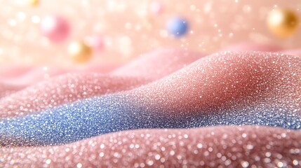 Sparkling Glitter Texture in Pink and Blue Hues