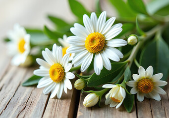 Obraz premium chamomile herb often used teas due calming properties found mainly leaves