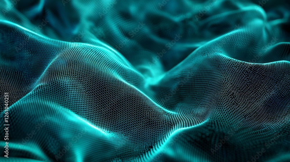 Poster Swirling patterns of blue and green create a stunning visual experience, evoking feelings of tranquility and wonder. The interplay of light and motion reveals an abstract world beneath the surface