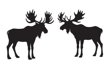 deer silhouette vector