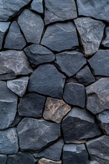Fototapeta premium Stone wall background, for construction, building. Outdoor setting, nature