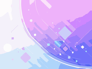 Fototapeta premium Abstract Tech Background with Geometric Shapes