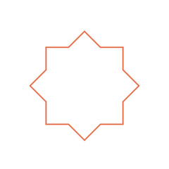 Oriental Arch Shaped Decorative Door or Window Frame in Islamic Style