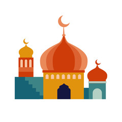 Muslim City Landscape Flat Illustration. svg icon