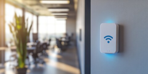 Modern Office Wireless Network Access Point Device
