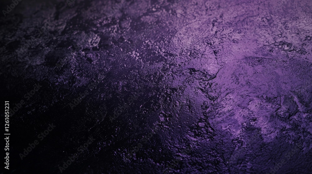 Poster purple light illuminating a black textured surface creates a dramatic and visually captivating backg