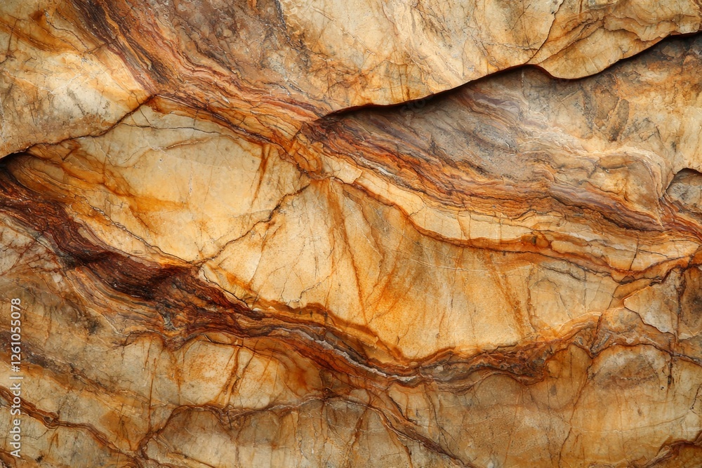 Poster natural rock formation with intricate patterns and textures creating a visually appealing display of