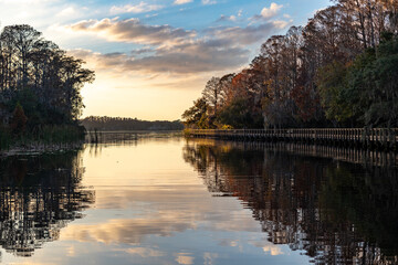 Sunset over Tarpon Lake...