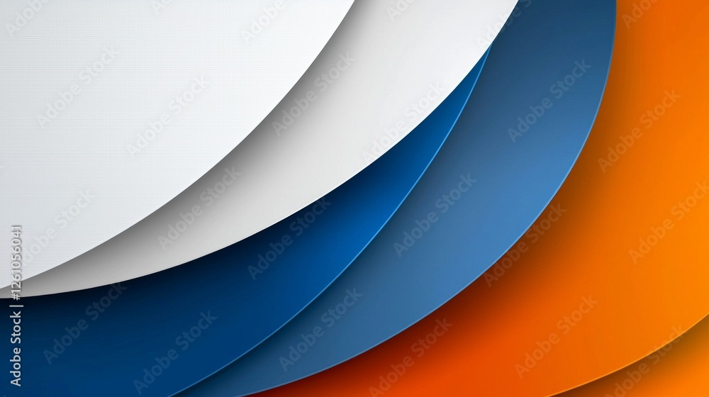 Poster modern abstract background design with smooth overlapping rounded shapes creating a colorful and dyn