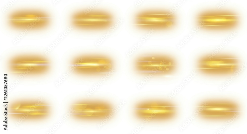 Aufkleber golden light burst pattern with blur effect in abstract background design