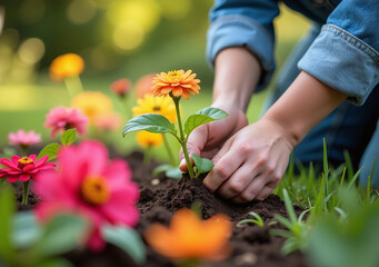 planting flowers garden requires precision care stunning outcome