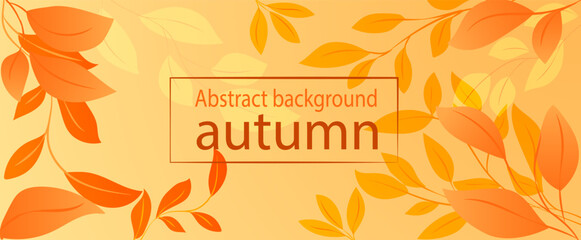 Abstract representation of autumn leaves in warm tones highlighting seasonal change
