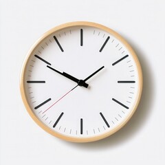 Minimalist Wall Clock with Wooden Frame