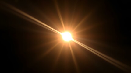 Obraz premium Radiant starburst effect on a deep black background