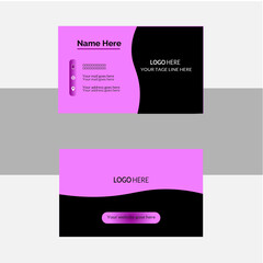 Minimalist Corporate Business Card Design Mockup