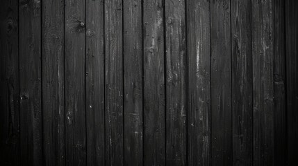 Obraz premium Black Wood Plank Background Texture Dark Wooden Wall Surface