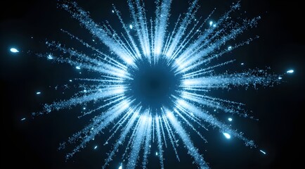 Fototapeta premium Energy beam burst