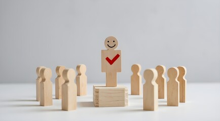 Minimalist Wooden Portrait Group