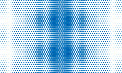 abstract blue rectangle big to small dot pattern can be used background.