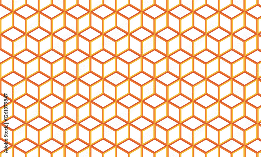 Poster abstract brown 3d cube pattern can be used background.
