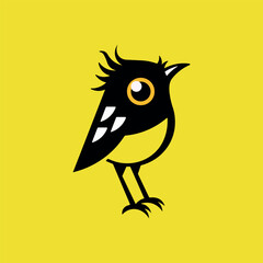 Vector illustration of cute bird