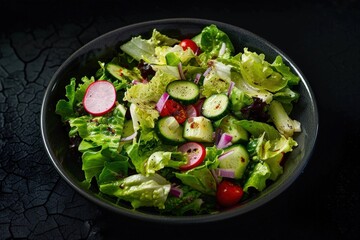 Coleslaw Style Summer Salad with Crunchy Veggies