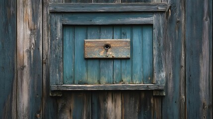 Weathered blue wooden door detail, rustic texture. Background old barn wood. Use design texture