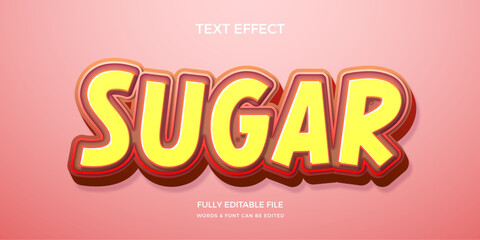 Sugar editable text effect
