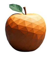 A colorful geometric pattern apple features bold shapes and vivid hues, blending symmetry and sharp angles. Its modern, artistic design creates a striking visual appeal