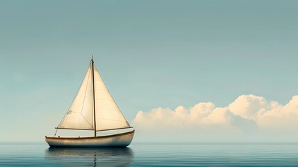 Fototapeta premium yacht in the sea