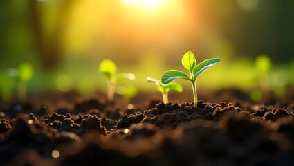 Growing Plant for Eco Concept – Symbol of Earth Day and Environmental Awareness