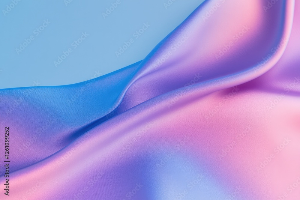 Poster detailed macro shot of vibrant pattern on silk fabric illuminated by diffused lighting with rich col