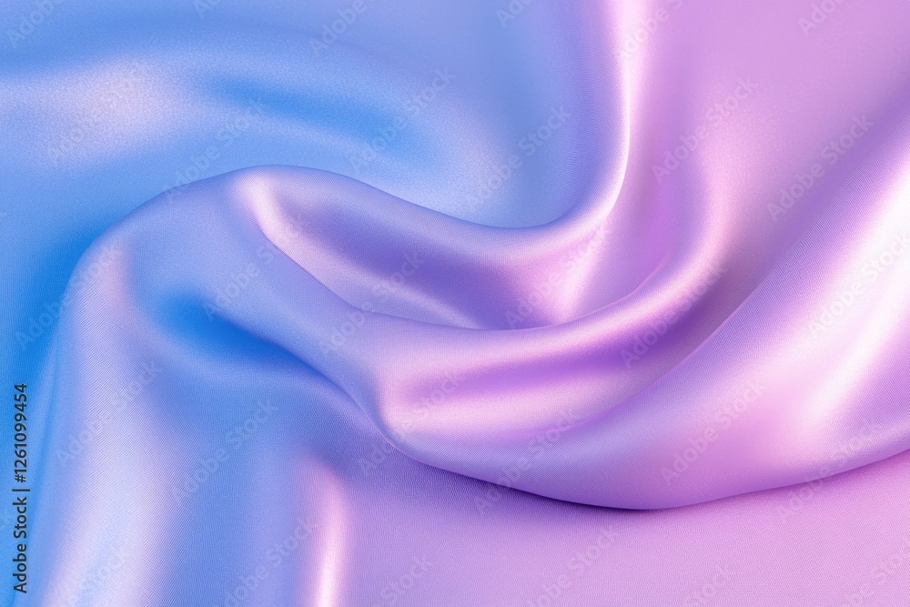 Poster detailed macro shot of vibrant pattern on silk fabric illuminated by diffused lighting with rich col