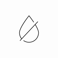 liquids prohibited icon sign vector