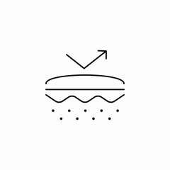 skin reflection icon sign vector