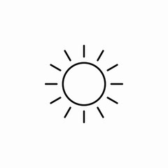 sun rays icon sign vector