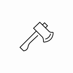 wood axe icon sign vector