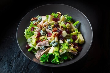 Roast Turkey Breast Salad with Candied Walnuts