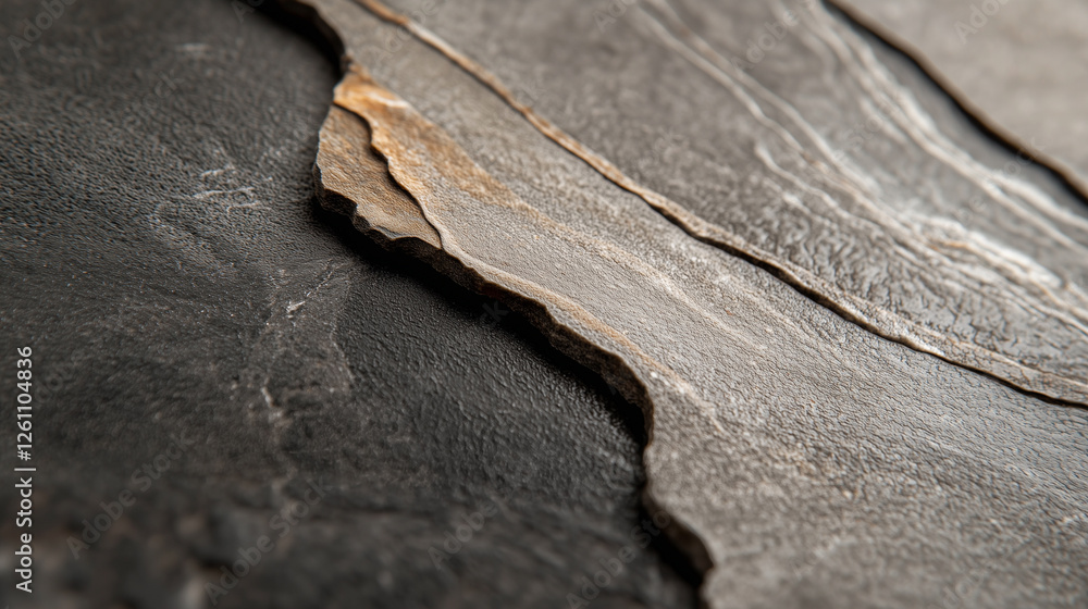 Aufkleber close up of textured river rock surface with layered details