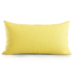 Obraz premium yellow pillow isolated on transparent background