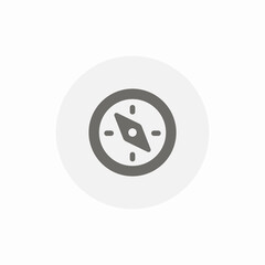 compass navigate icon sign vector